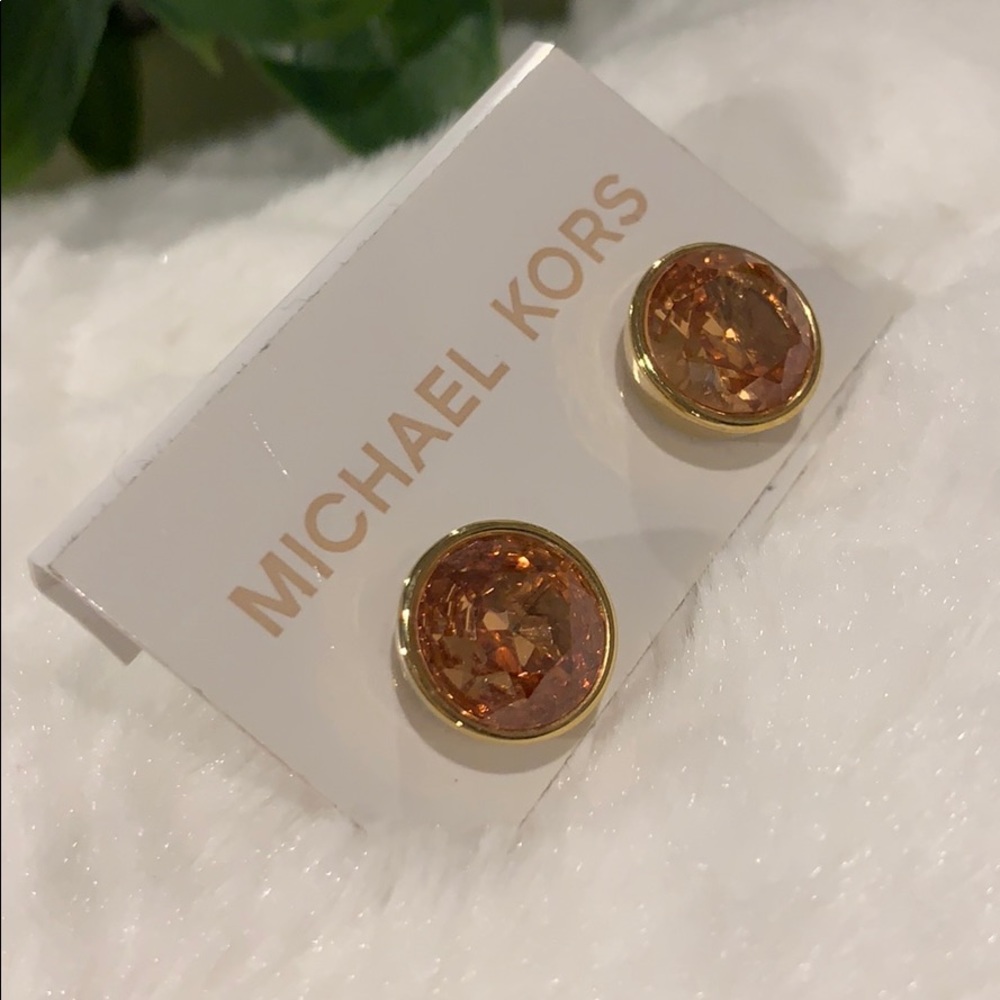 Michael Kors gold stud earrings